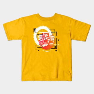 pizza delivery motorcycle Kids T-Shirt